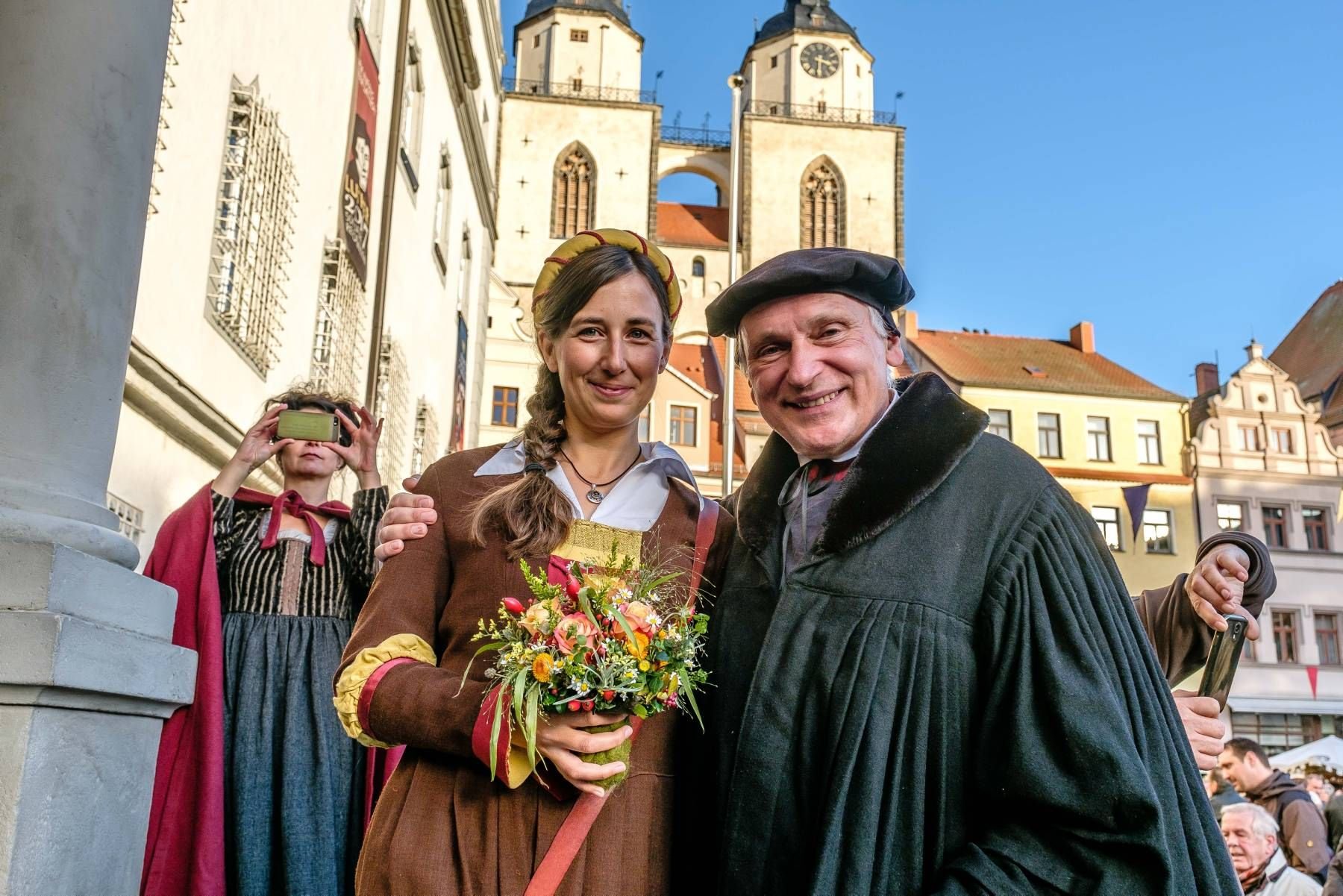 Katja Köhler und Bernhard Naumann geben 2017 das Reformatoren-Ehepaar Martin Luther und Katharina von Bora.