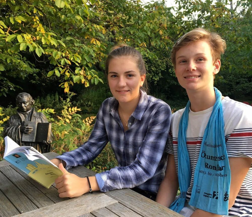 Mit Luther zum Papst: Friederike Bahlmann und Carl von Wolffersdorff waren dabei.