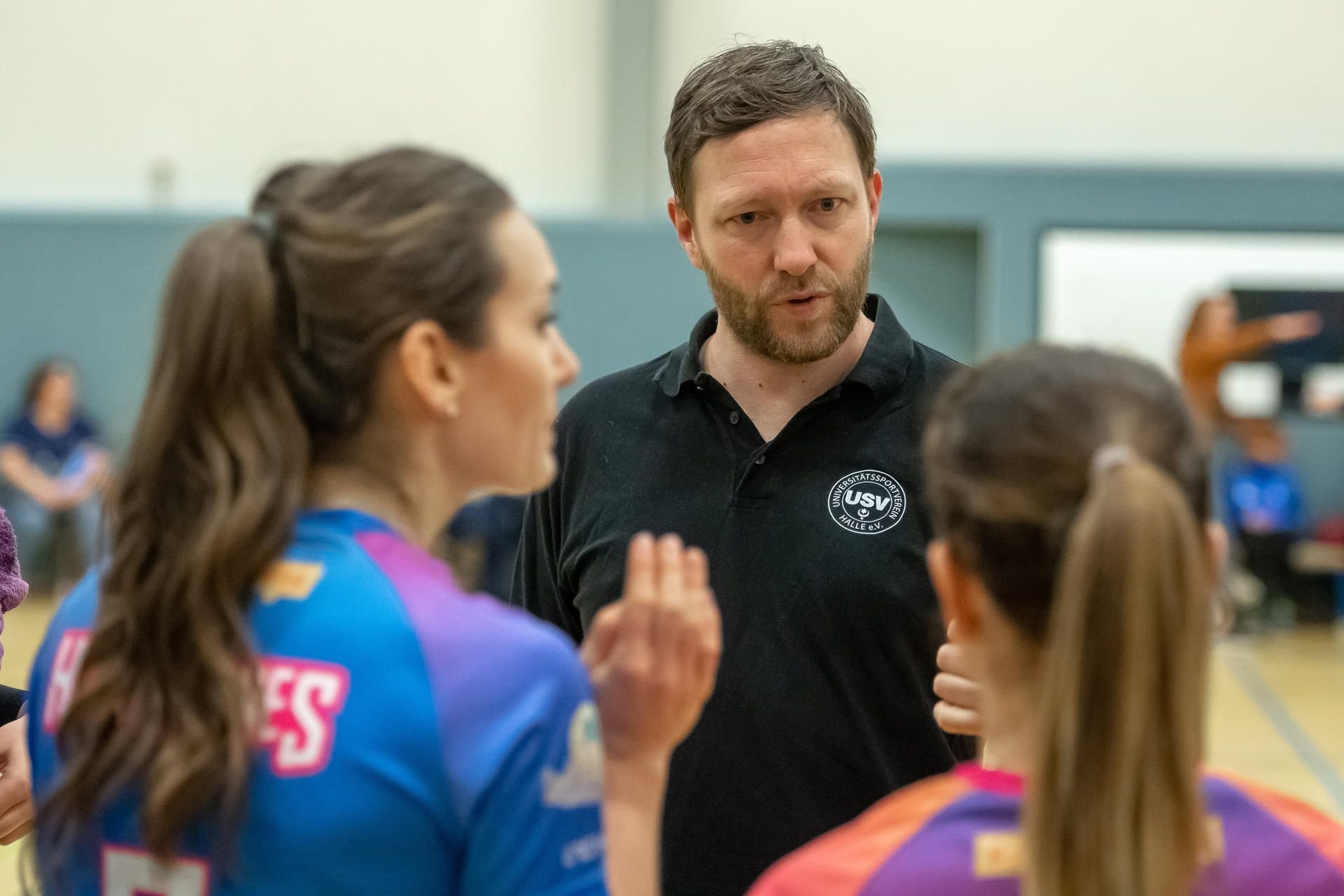 Trainer Axel Göbel von den USV Halle Hurricanes.
