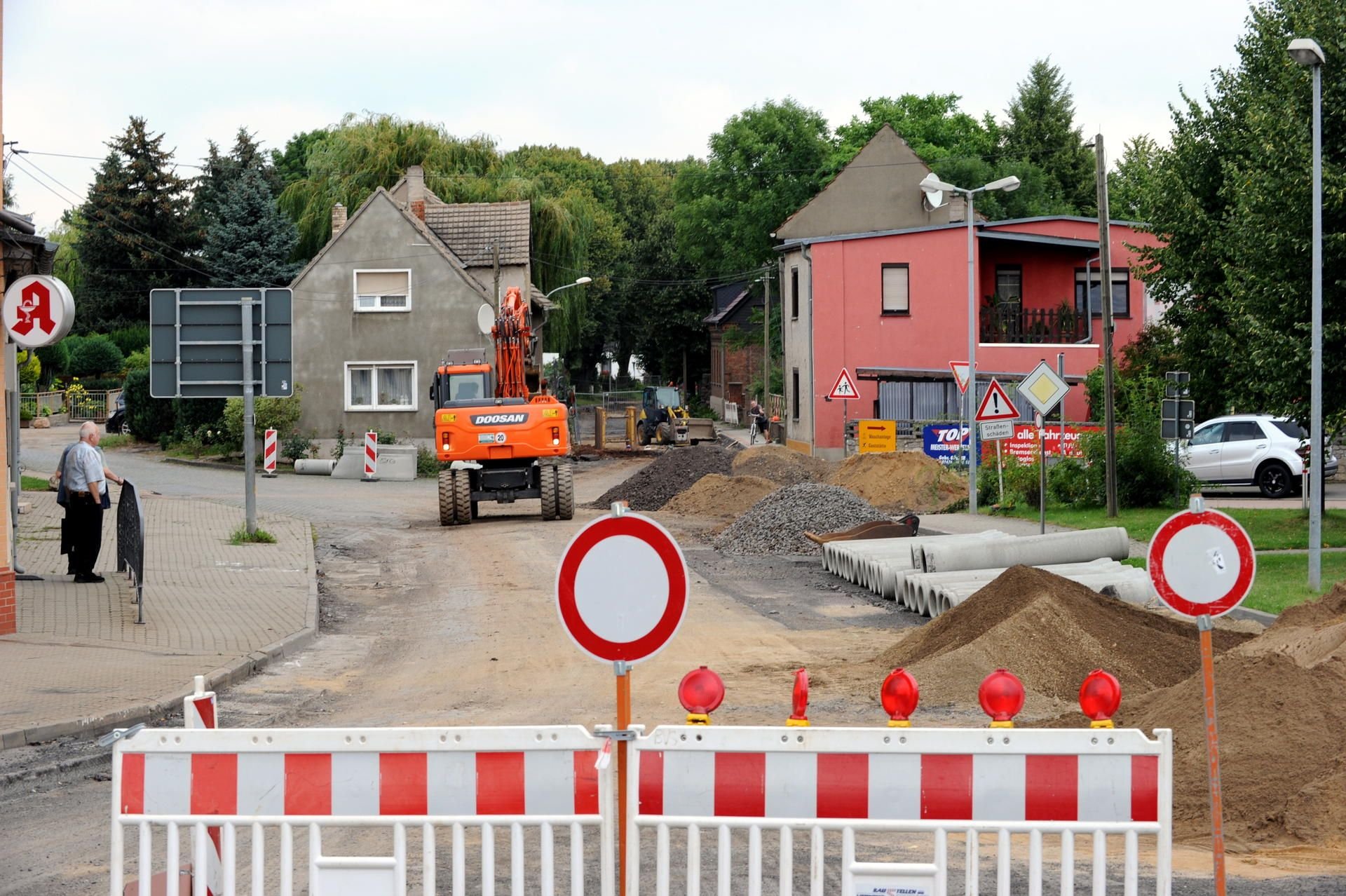 In der Lindenstraße von Siersleben wird derzeit gebaut.