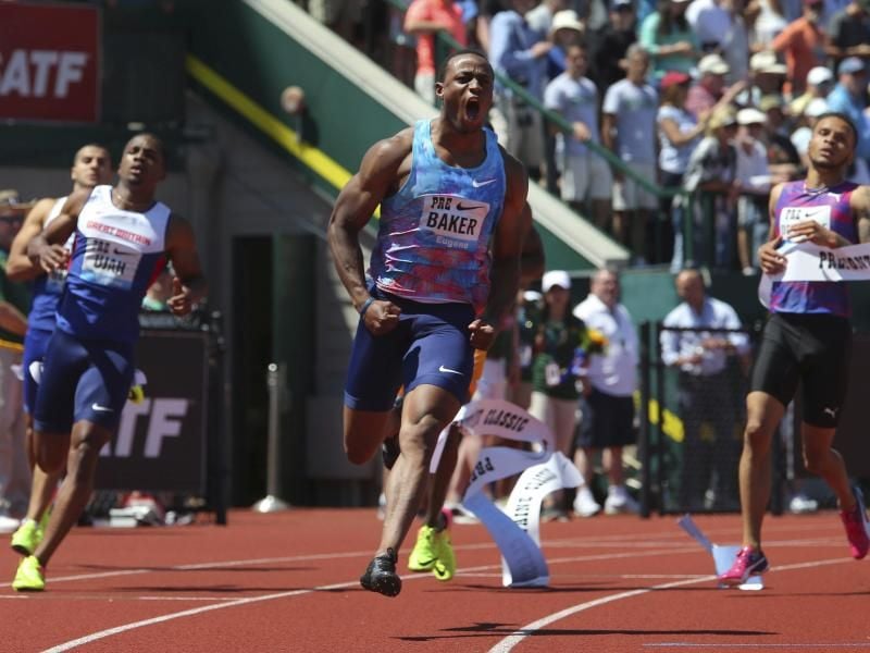 Stellte in Eugene eine neue Saisonbestleistung auf: Sprinter Ronnie Baker. Foto: Brian Davies