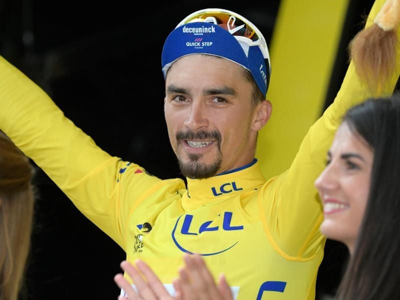 Weiter in Gelb: Julian Alaphilippe. Foto: Yorick Jansens/BELGA