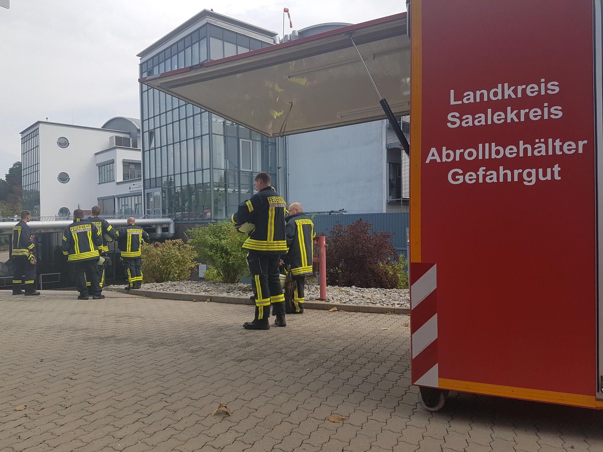 Großeinsatz der Feuerwehr in Merseburg im Carl-von-Basedow-Klinikum