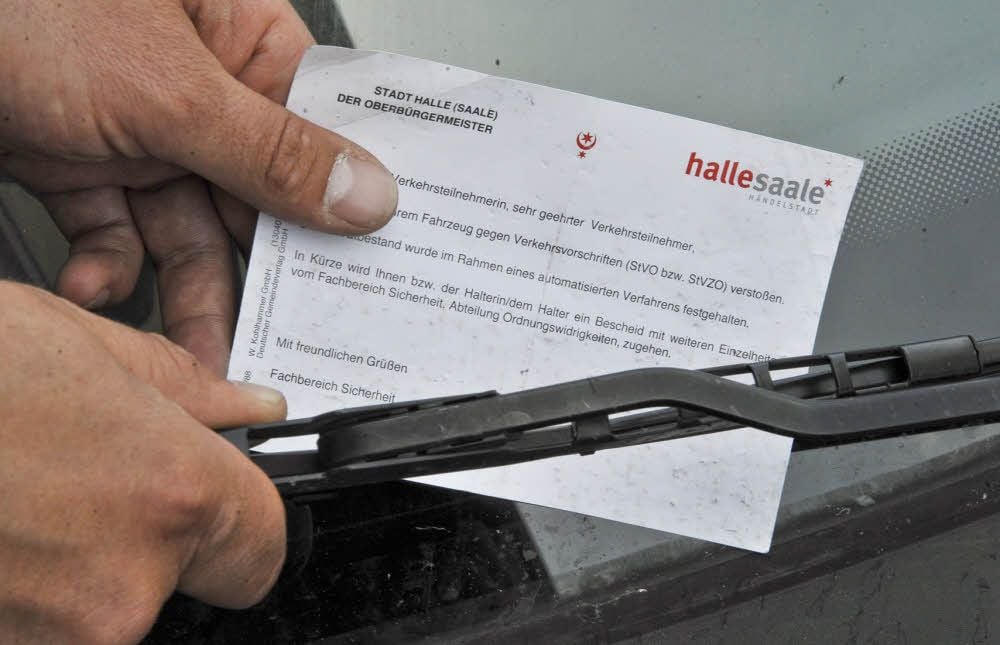 Strafzettel für Falschparker