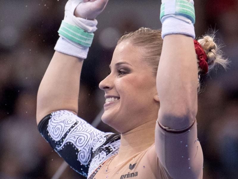 Elisabeth Seitz hat beim Final-Turnier in Tokio zum zweiten Mal den Turn-Weltcup im Mehrkampf gewonnen. Foto: Marijan Murat