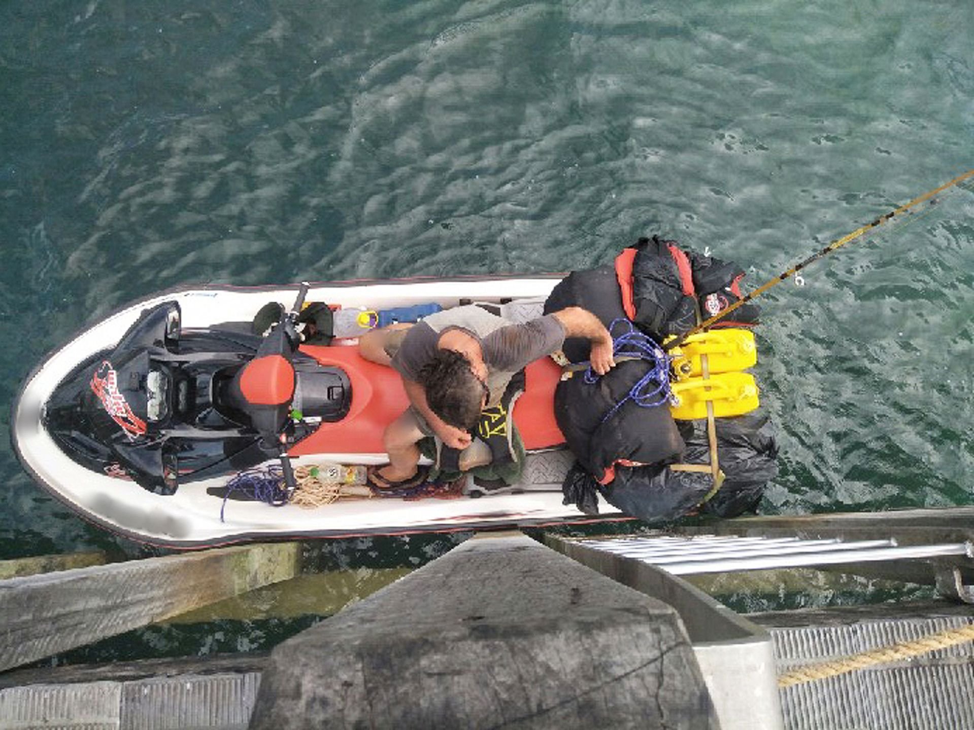 Flucht gescheitert: Dieser Britel wollte mit einem Jet-Ski Australien verlassen.