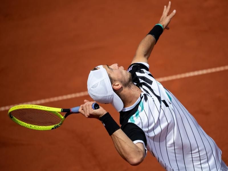 Jan-Lennard Struff hat sein Auftaktmatch bei den French Open gewonnen. Foto: Sven Hoppe