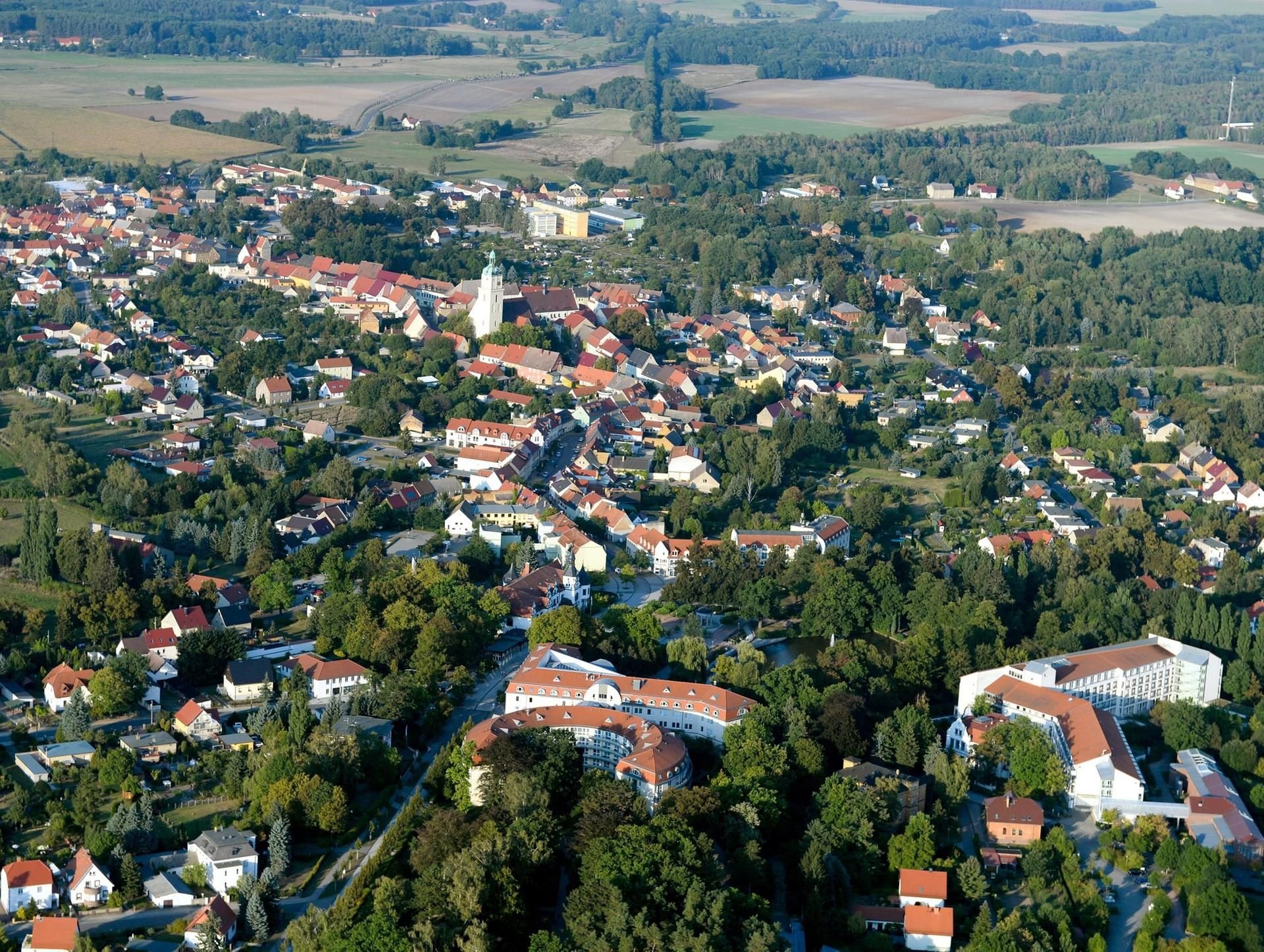Bad Schmiedeberg aus der Luft