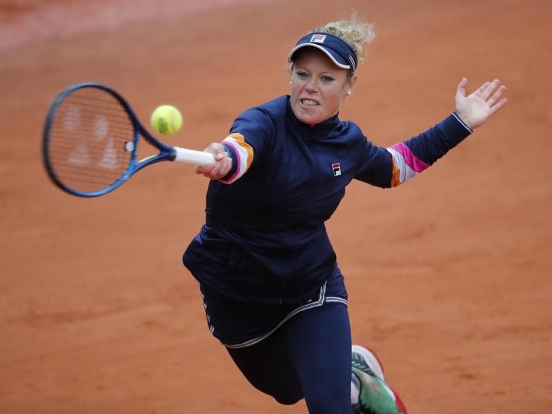 Laura Siegemund hat in Paris das Viertelfinale erreicht. Foto: Christophe Ena/AP/dpa