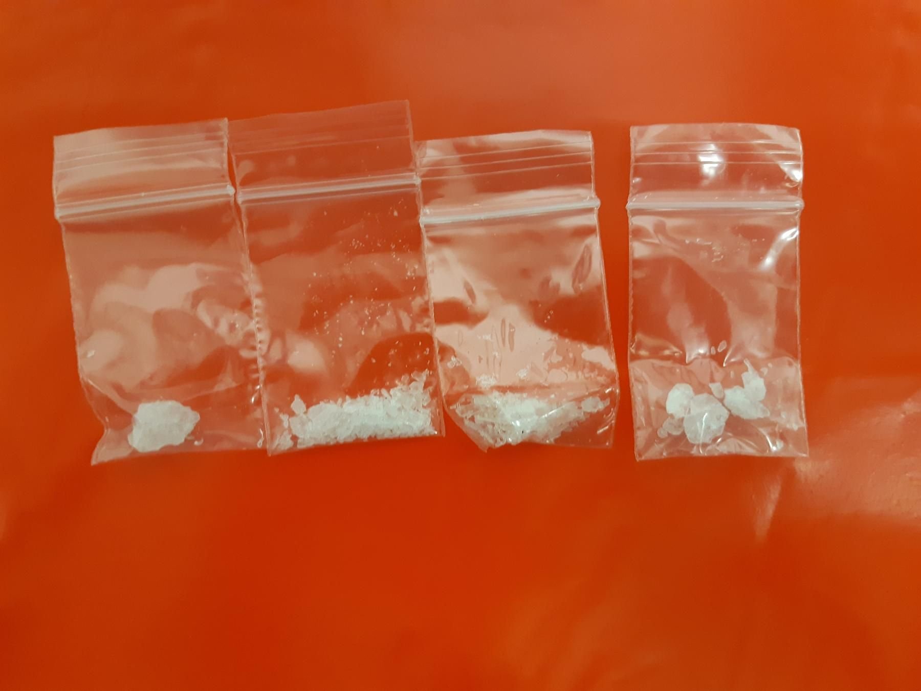 Gefundene Tütchen mit Crystal Meth