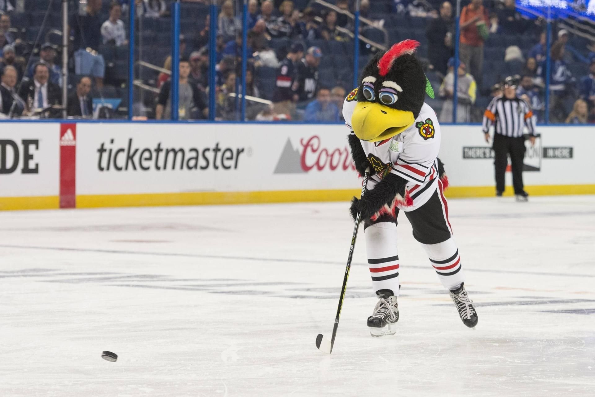 Tommy Hawk, Maskottchen der Chicago Blackhawks
