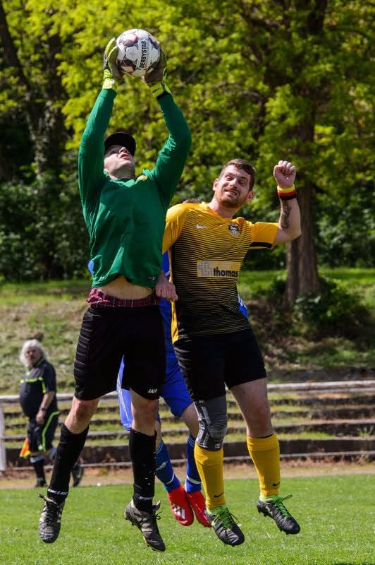 SVM-Keeper Tobias Zilse und sein Teamkollege Manuel Willem konnten die Niederlage nicht verhindern.