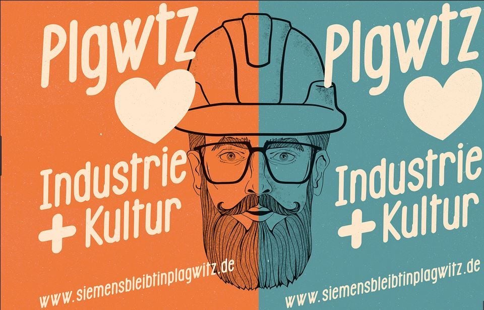 Unter anderem mit diesem Plakat demonstrieren Leipziger ihre Solidatität mit dem Plagwitzer Spezialmaschinenhersteller.