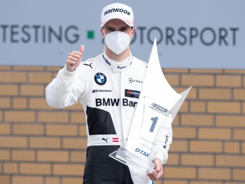 Lucas Auer hat die BMW-Durststrecke beim Deutschen Tourenwagen-Masters beendet. Foto: Sebastian Kahnert/dpa-Zentralbild/dpa