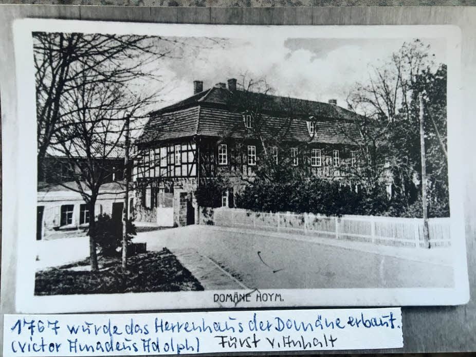 1767 wurde das heutige Ärztehaus in Hoym erbaut - damals noch als Herrenhaus der Domäne.