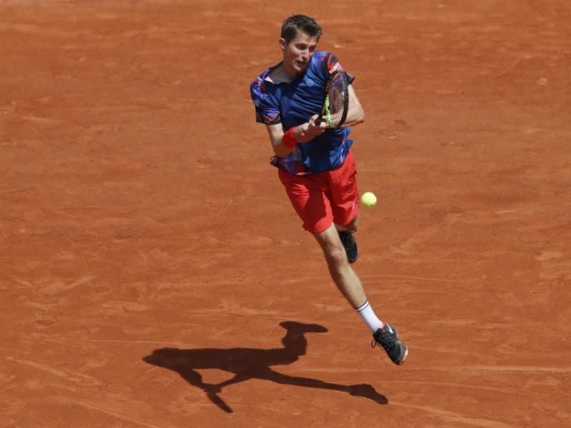 Yannick Maden hatte gegen Rafael Nadal keine Chance. Foto: Christophe Ena/AP