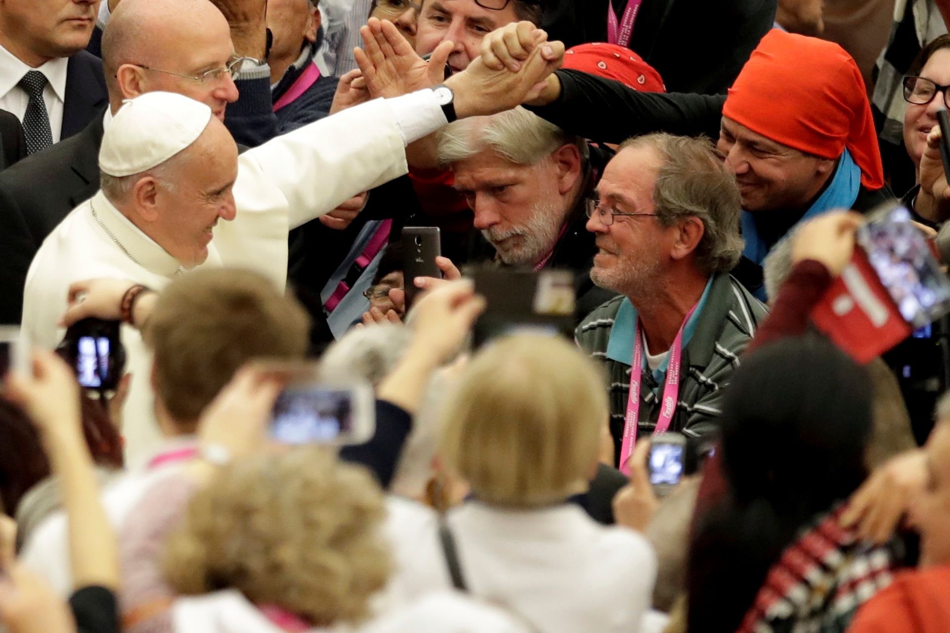 Viele Obdachlose zeigten sich ergriffen von ihrer Begegnung mit Papst Franziskus.