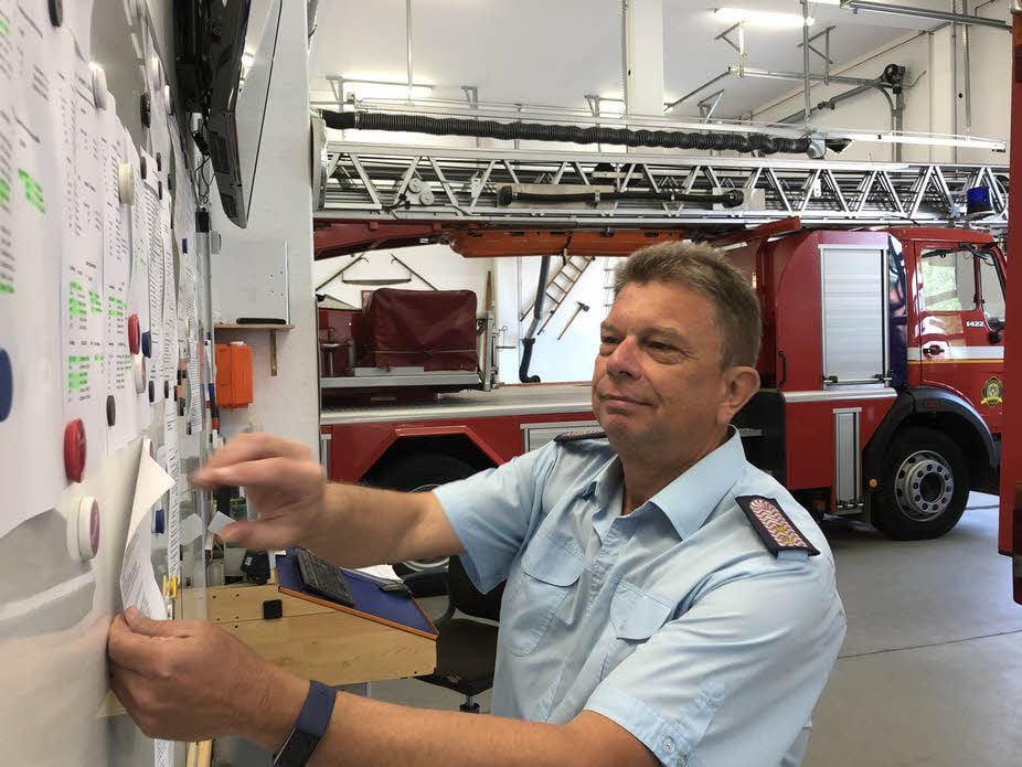 Jens Ahne ist als stellvertretender Ortswehrleiter auch für die Organisation der Ausbildung der Kameraden zuständig.