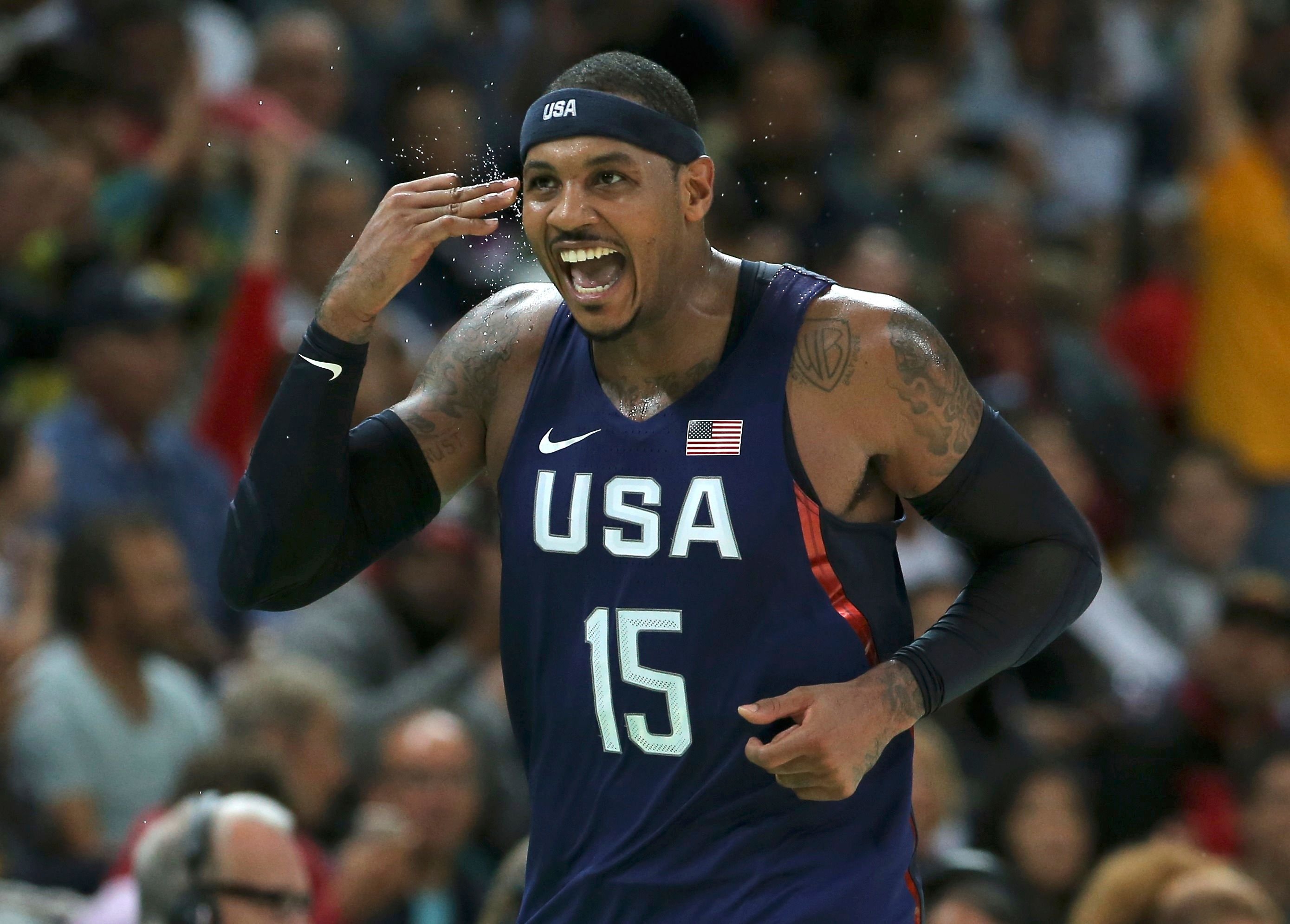 Carmelo Anthony lief gegen Australien heiß.