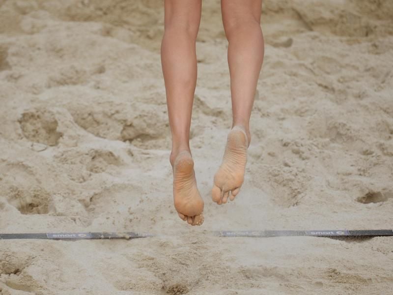 Die Europameisterschaften im Beachvolleyball der Frauen werden im niederländischen Den Haag ausgetragen. Foto: Daniel Reinhardt