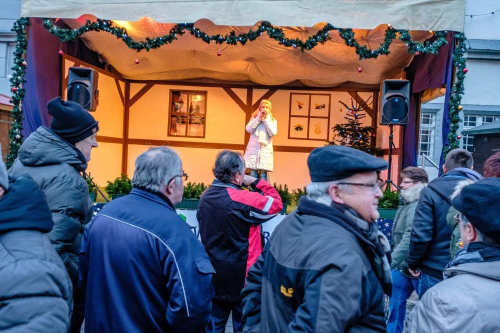 Ines Lehmann gestaltete das letzte Bühnenprogramm.
