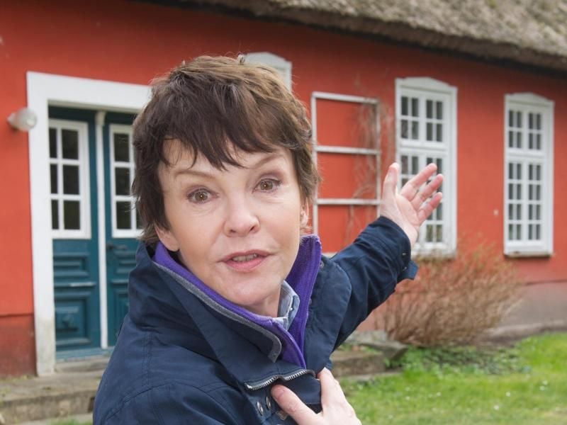Katrin Sass auf Usedom. Foto: Stefan Sauer