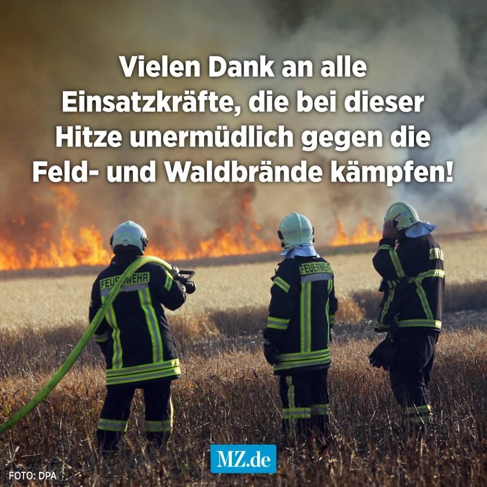 Vielen Dank an die Feuerwehren.