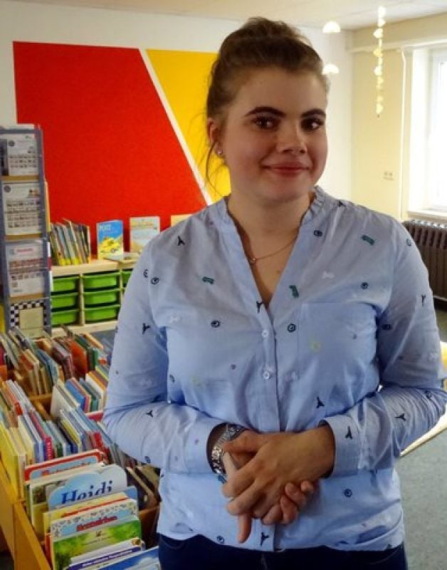 Auszubildende Francine Meißner hat am Projekt mitgearbeitet.
