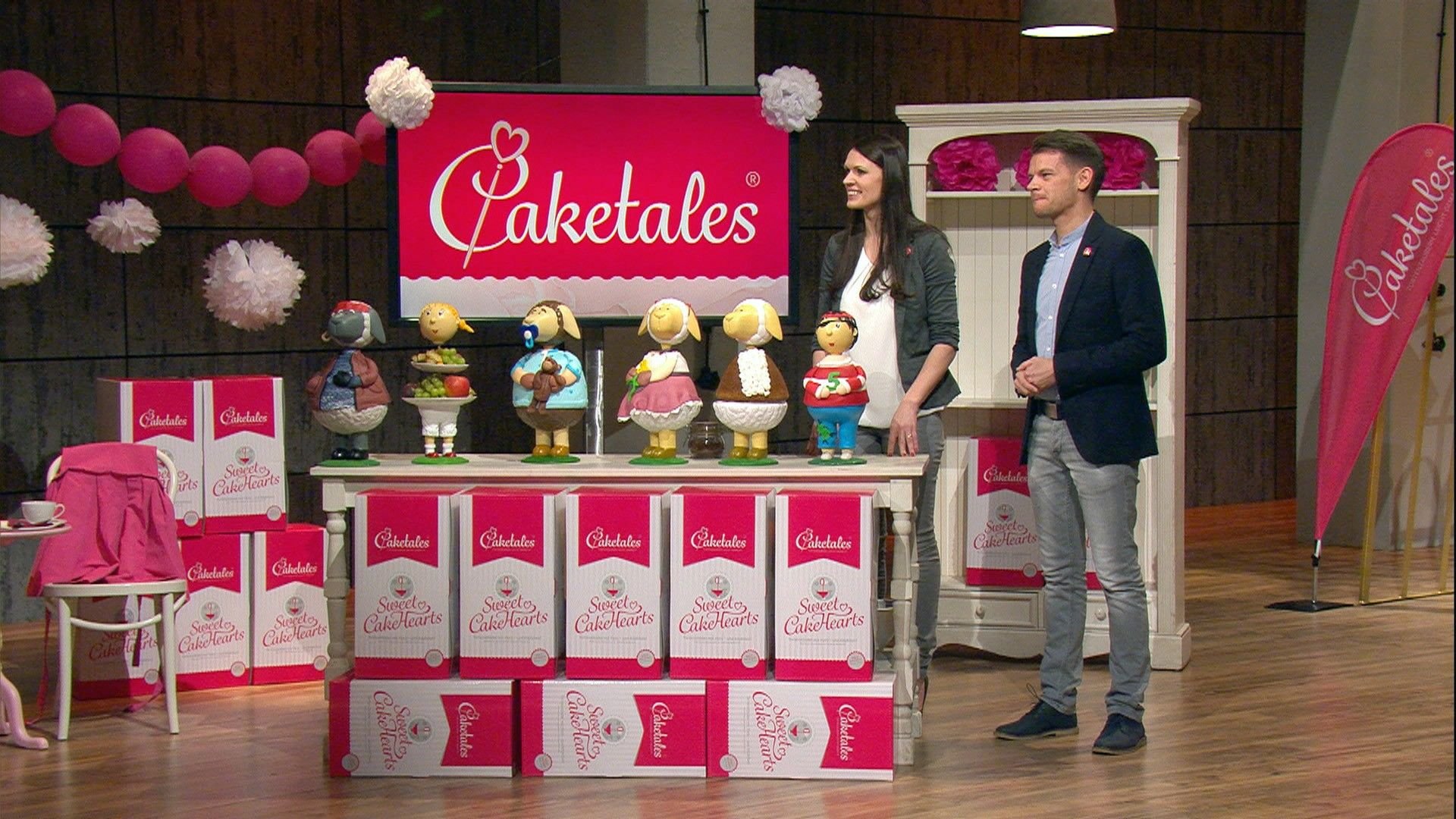 Mit diesen Kuchen-Figuren wollten Nadine Brams und Gregor Kessler überzeugen.