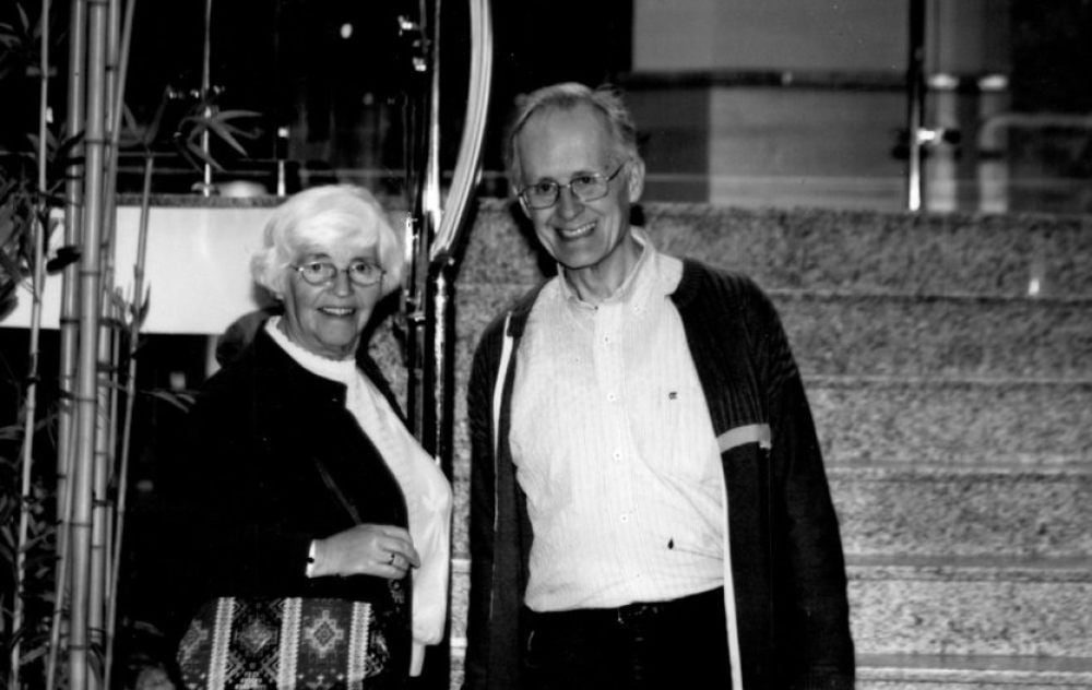 Mit 87 Jahren verstorben: Peter Schmidt, hier mit seiner Ehefrau.