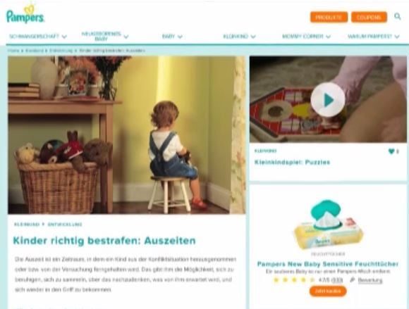 Pampers empfahl Eltern, ihre Kinder mit Isolation zu bestrafen und erntete dafür viel Kritik.