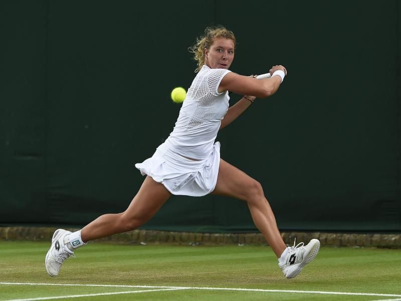 Schied bereits in der ersten Runde in Wimbledon aus: Anna-Lena Friedsam. Foto (Archiv): Facundo Arrizabalaga/EPA Foto: Facundo Arrizabalaga