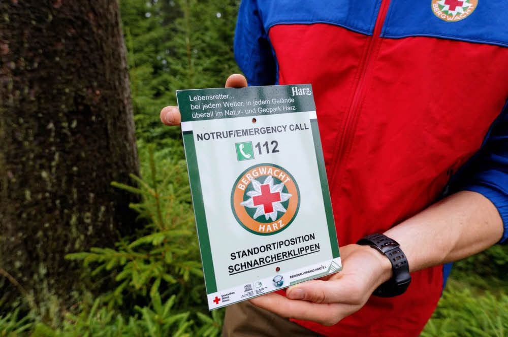 Wichtigste Information auf der Tafel ist die Angabe des Standorts.