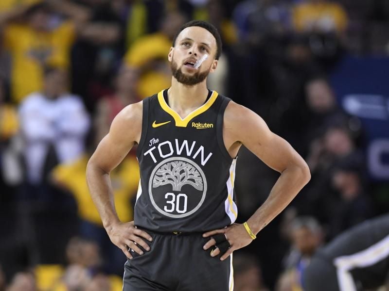 Mit den Golden State Warriors unter Druck: Stephen Curry. Foto: Frank Gunn/The Canadian Press/AP
