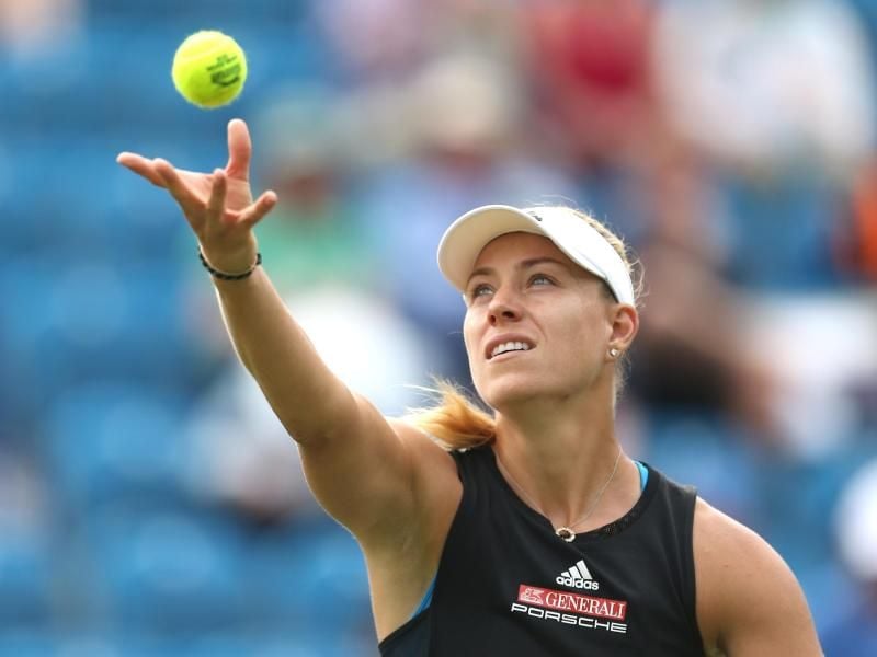 Steht im Viertelfinale des Turniers von Eastbourne: Angelique Kerber. Foto: Steve Paston/PA Wire