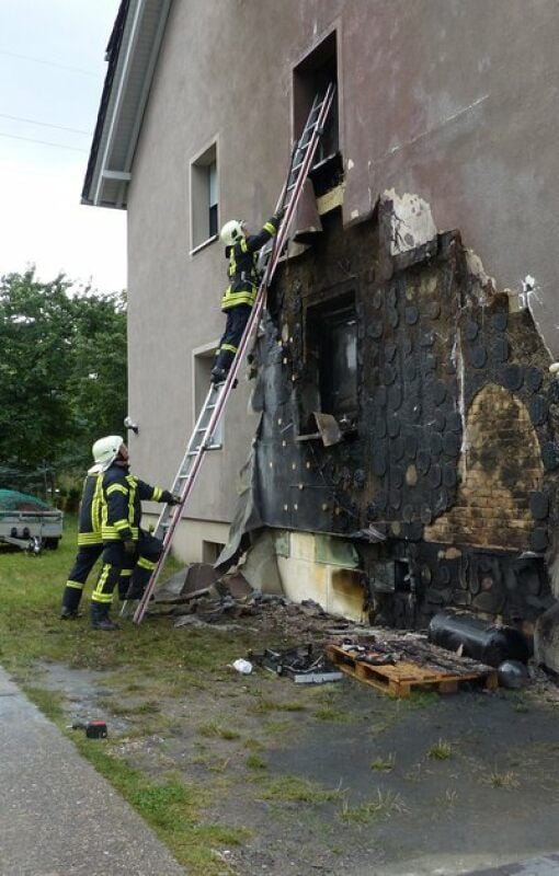 Die Dämmung musste teilweise entfert werden.