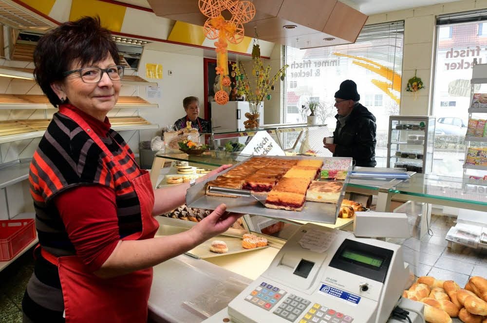 Hannelore Schaumburg betreibt den Backshop in Burgwerben.