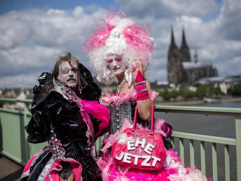 Bunt - und politisch: der Christopher Street Day in Köln. Foto: Maja Hitij