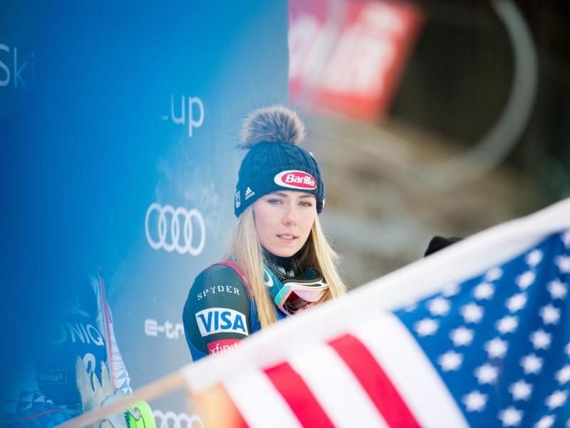 Verpasst den Saisonauftakt in Sölden: Ski-Star Mikaela Shiffrin. Foto: Expa/Michael Gruber/APA/dpa
