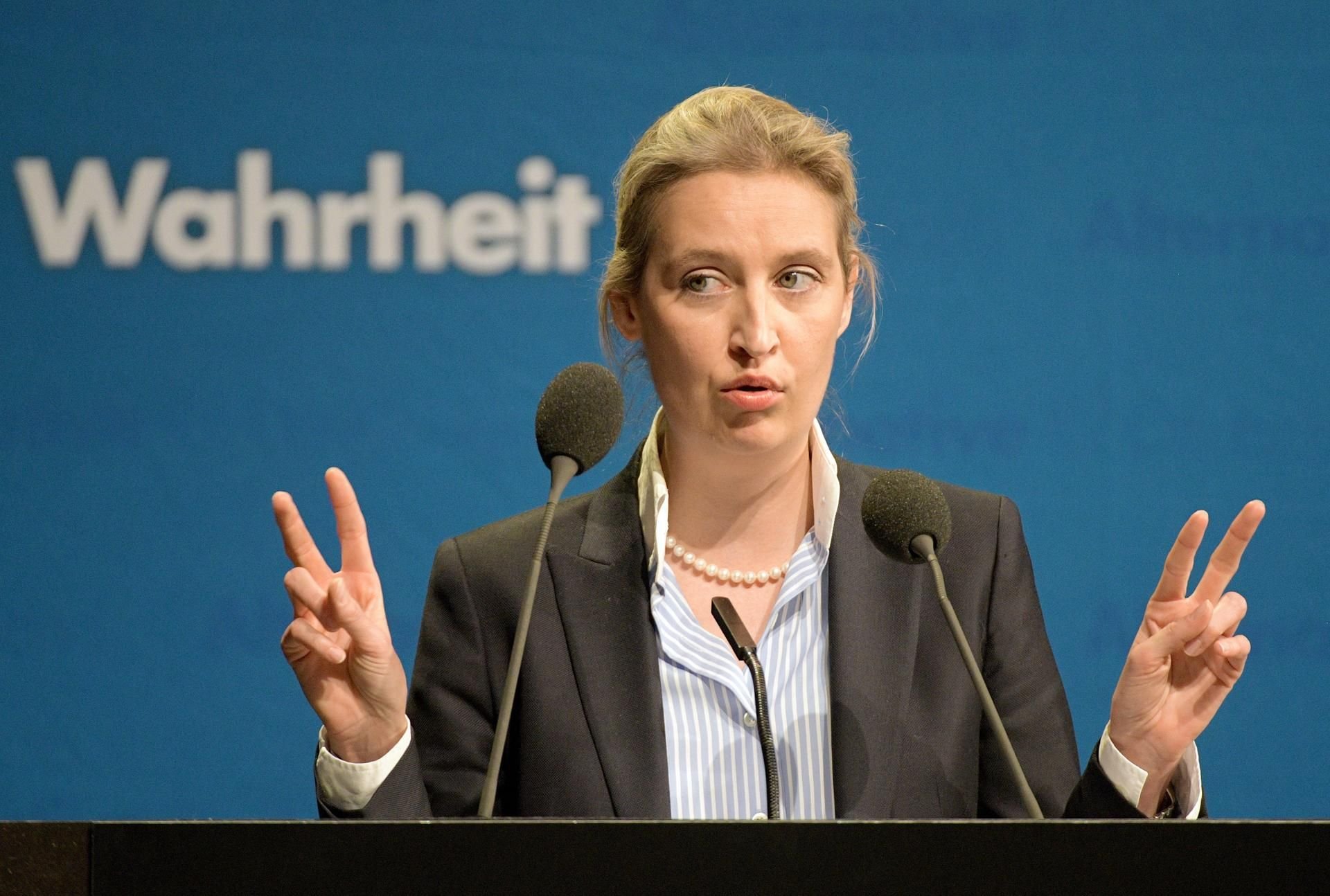 Die Co-Vorsitzende der AfD-Bundestagsfraktion, Alice Weidel