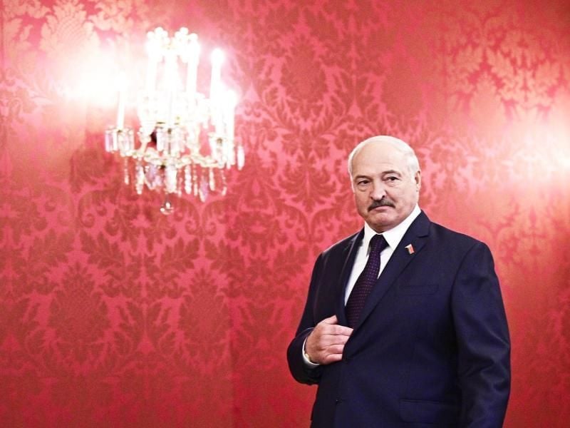 Weißrusslands Präsident Alexander Lukaschenko: „Es gibt hier absolut keine Katastrophe.”. Foto: Hans Punz/APA/dpa