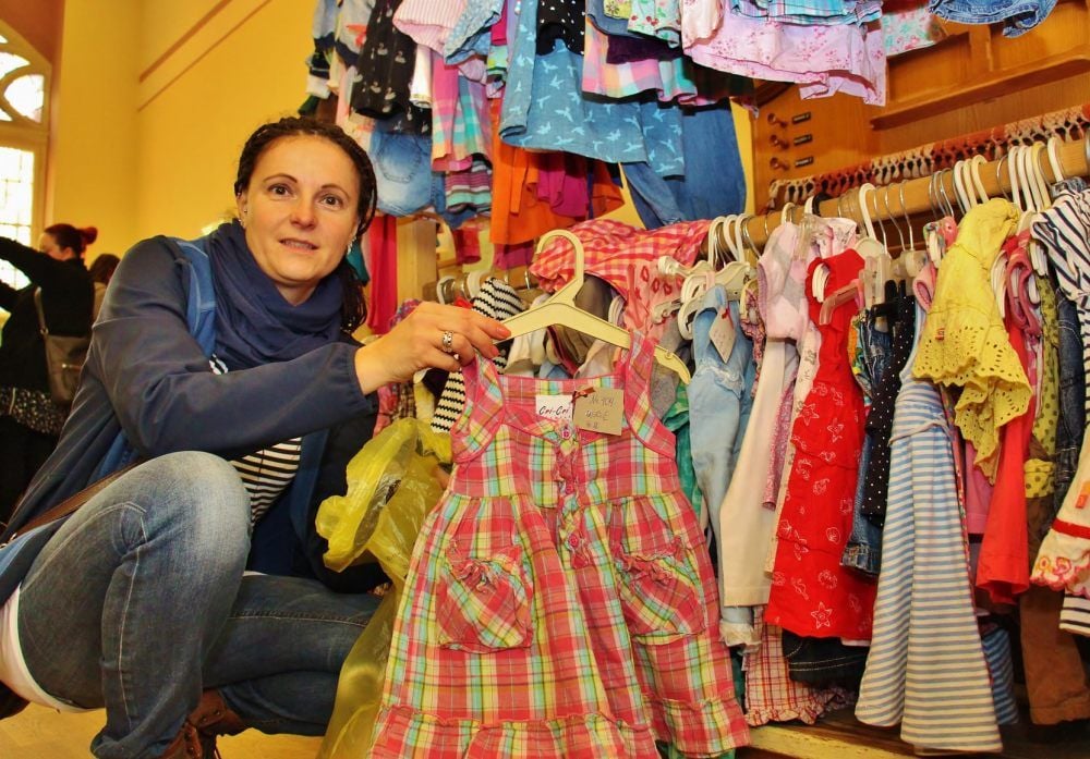 Mandy Prosch-Hektor schätzte an dem Basar rund ums Kleinkind nicht nur die kleinen Preise, sondern auch die riesige Auswahl.