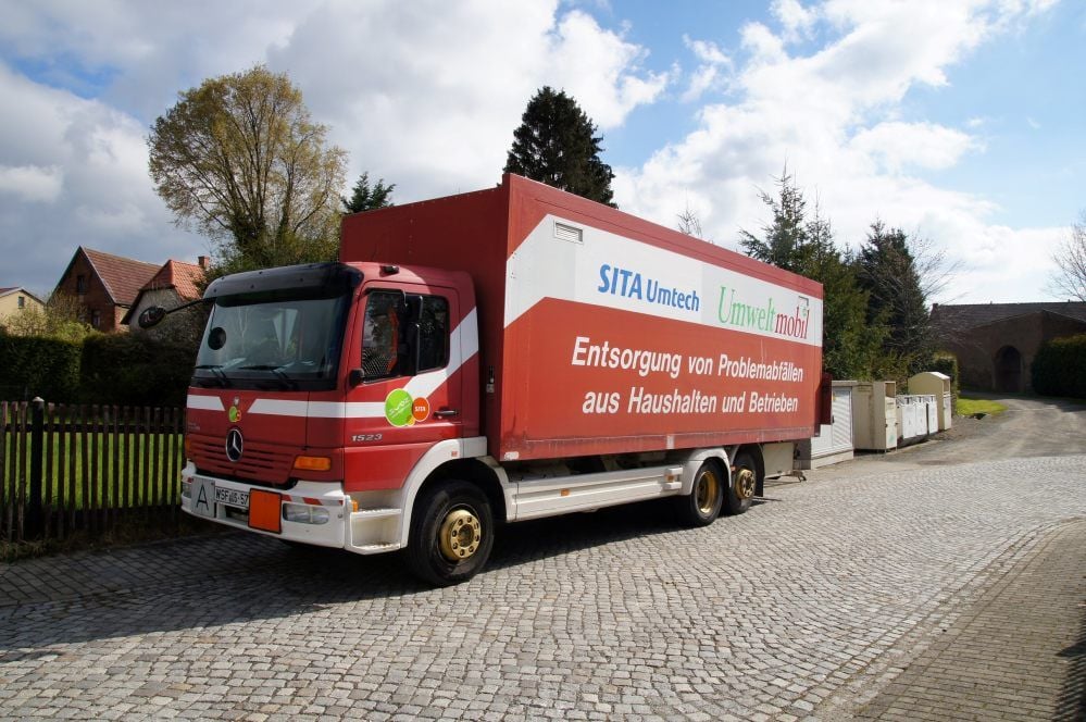 Das Schadstoffmobil ist im Burgenlandkreis unterwegs.