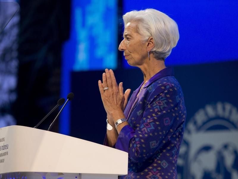 Das System des weltweiten Handels dürfe nicht zerstört werden, sagte IWF-Chefin Christine Lagarde zu Beginn des Treffens in Nusa Dua. Foto: Firdia Lisnawati/AP