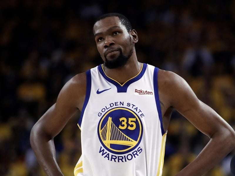 Teilte per Instagram seinen Wechsel zu den Brooklyn Nets mit: NBA-Superstar Kevin Durant. Foto: Ben Margot/AP