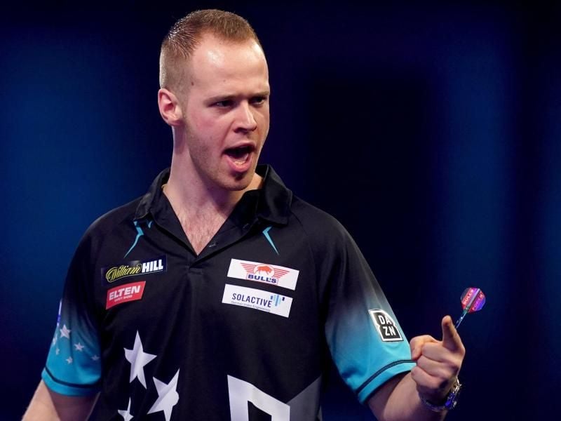 Tritt bei der WM der Darts-Profis in Österreich an: Max Hopp. Foto: John Walton/PA Wire/dpa