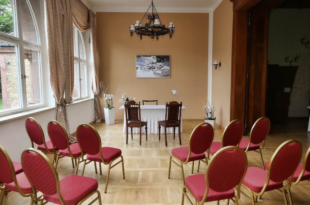 Das Trauzimmer im Schloss Gerbstedt