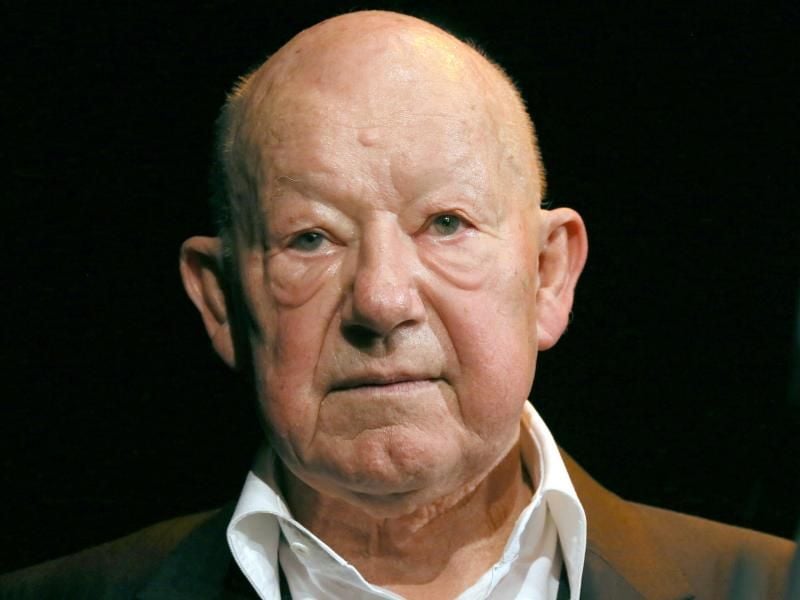 Der Schauspieler Jürgen Holtz wird 2014 in der Akademie der Künste in Berlin mit dem Konrad-Wolf-Preis ausgezeichnet.