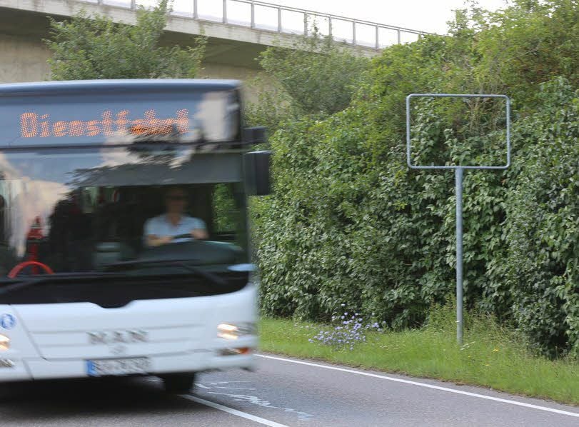 Das Schild an der Leipziger Straße fehlt seit fast zwei Monaten.