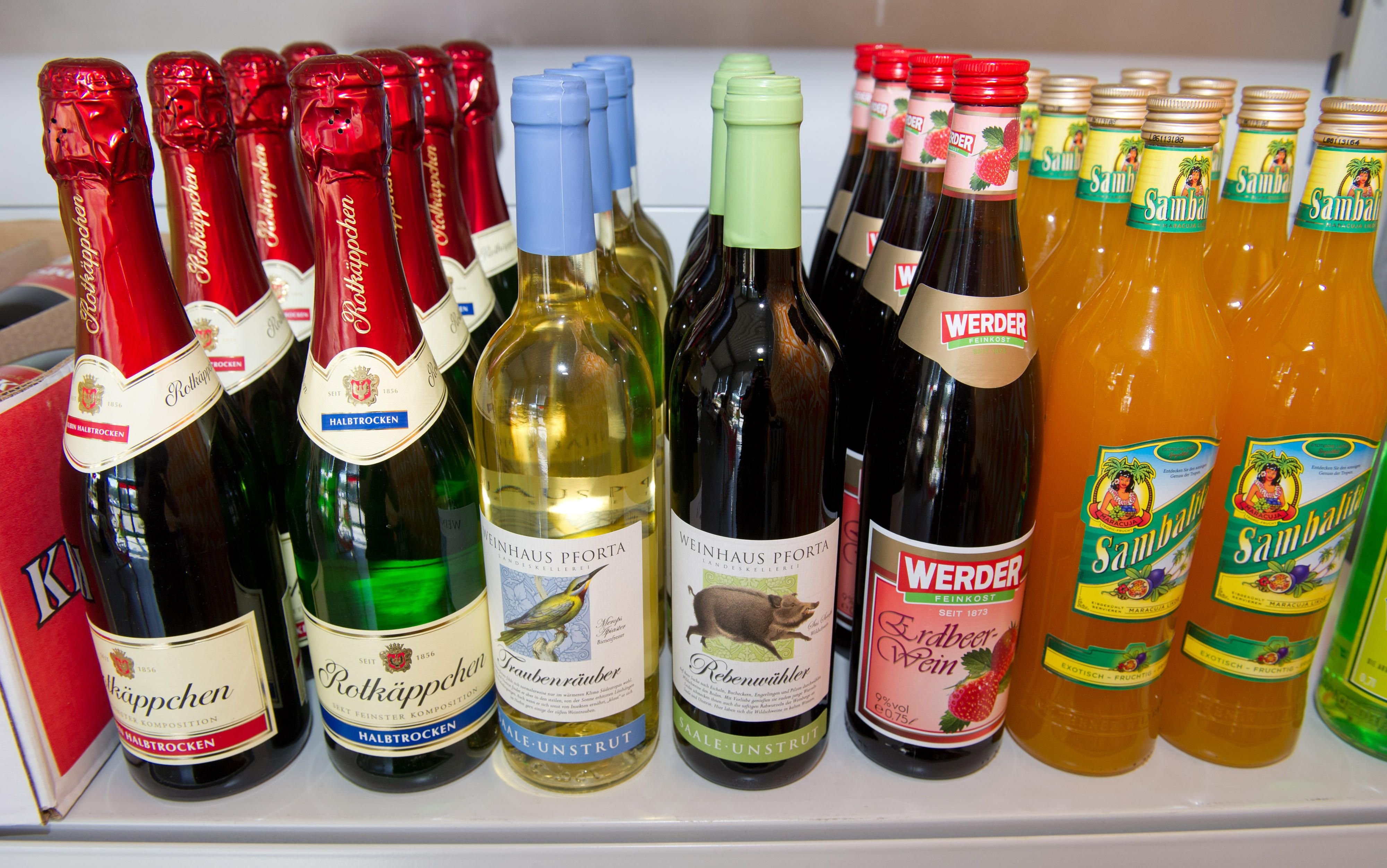 Sekt der Marke Rotkäppchen